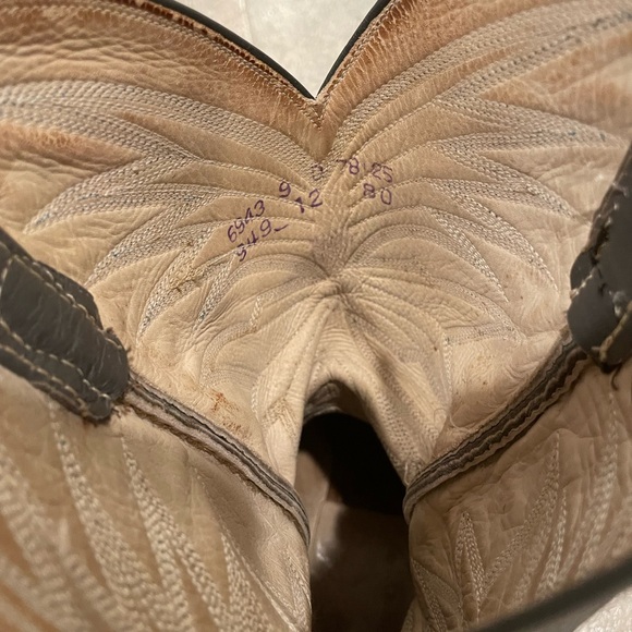 Vintage size 9 Dan Post two tone boots - Picture 2 of 5